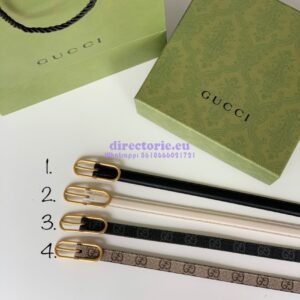 Replica Gucci Jackie Thin Leather Belt 649492