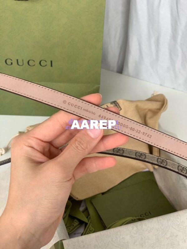 Replica Gucci Jackie Thin Leather Belt 649492 7