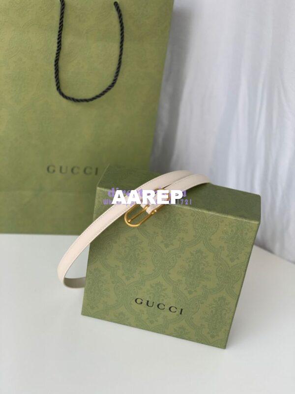 Replica Gucci Jackie Thin Leather Belt 649492 8
