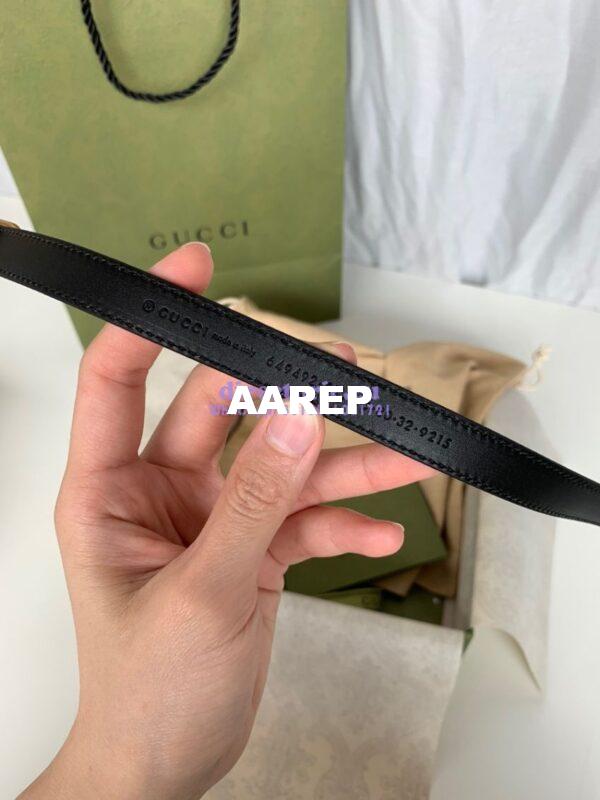 Replica Gucci Jackie Thin Leather Belt 649492 17