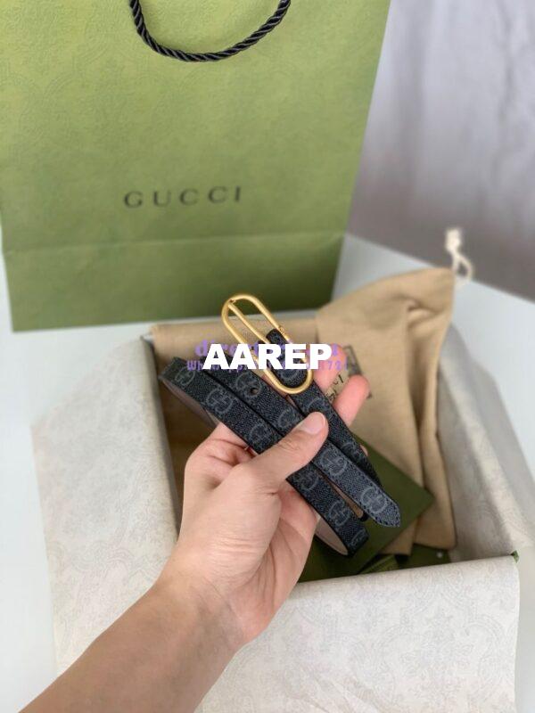 Replica Gucci Jackie Thin Leather Belt 649492 19