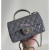 Replica Chanel 24K Maxi Clutch Bag Grained Shiny Calfskin AS5182 Black