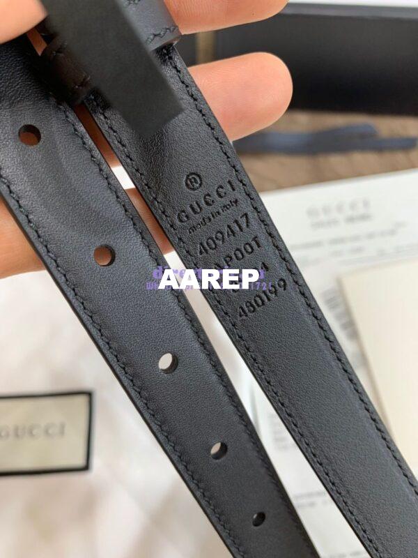 Replica Gucci Belt With Palladium Silver Double G Buckle 409417 8