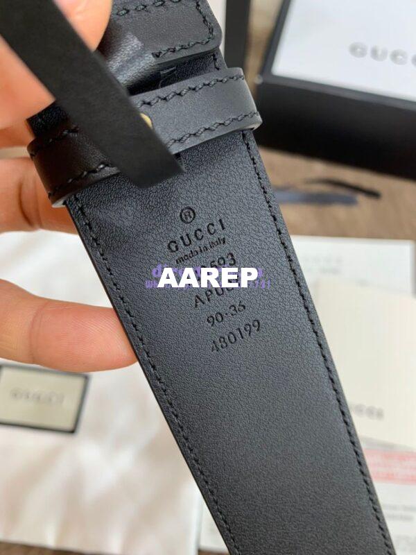 Replica Gucci Belt With Palladium Silver Double G Buckle 409417 14