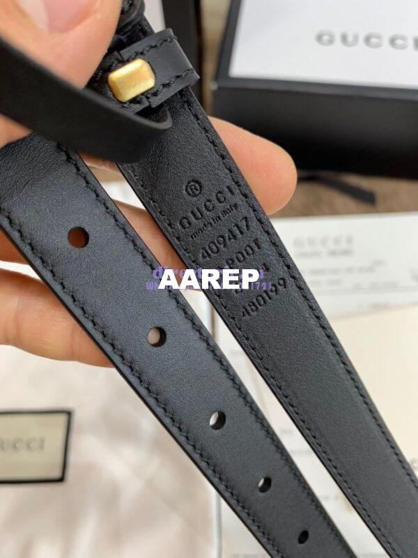 Replica Gucci Belt With Shiny Gold Double G Buckle 409417 7