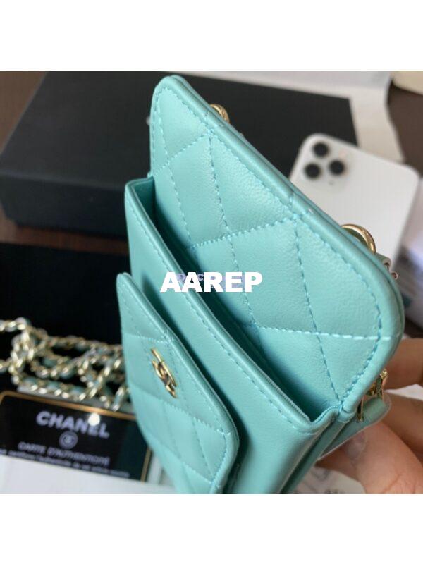 Replica Chanel Classic Clutch With Chain AP0990 Blue 4