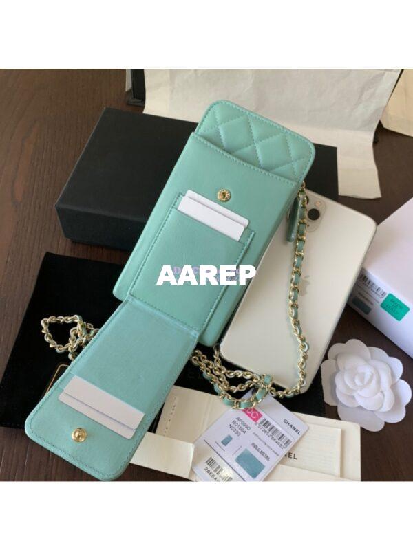 Replica Chanel Classic Clutch With Chain AP0990 Blue 5
