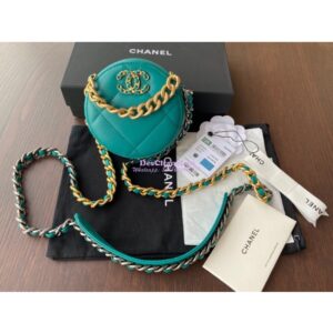 Replica Chanel 19 Clutch With Chain AP0945 Green