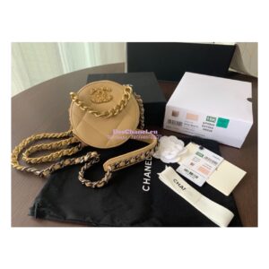 Replica Chanel 19 Clutch With Chain AP0945 Beige