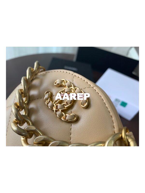 Replica Chanel 19 Clutch With Chain AP0945 Beige 3