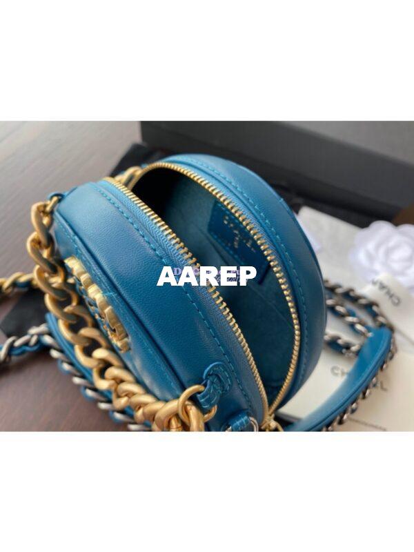 Replica Chanel 19 Clutch With Chain AP0945 Blue 8