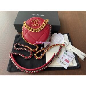Replica Chanel 19 Clutch With Chain AP0945 Red