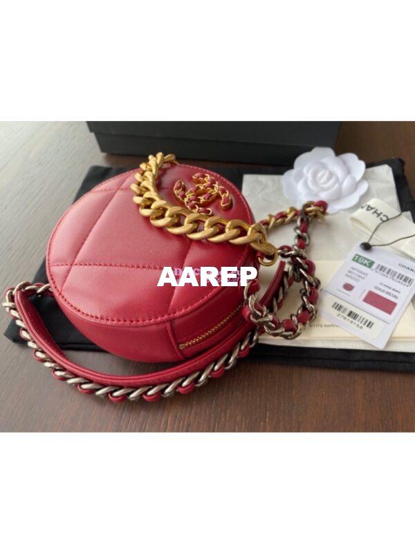 Replica Chanel 19 Clutch With Chain AP0945 Red 5