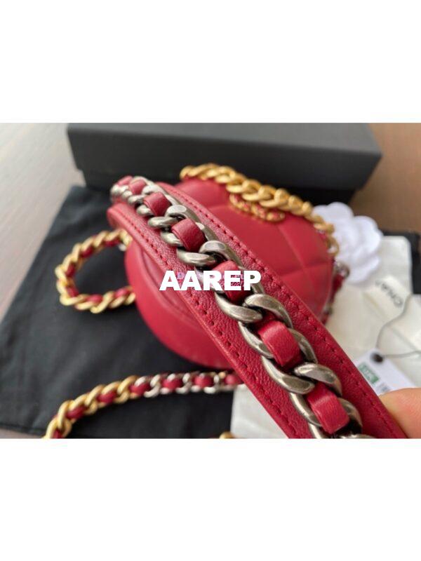 Replica Chanel 19 Clutch With Chain AP0945 Red 7