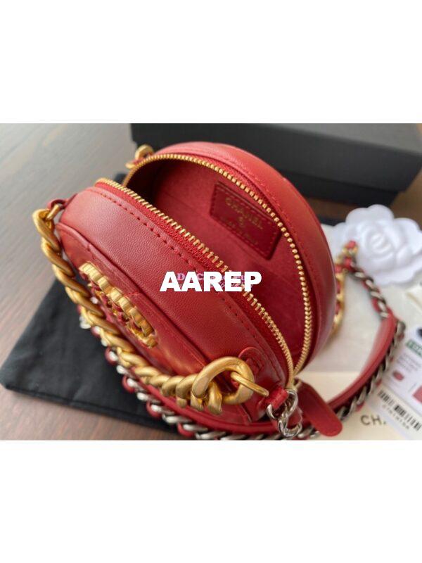 Replica Chanel 19 Clutch With Chain AP0945 Red 8