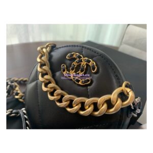Replica Chanel 19 Clutch With Chain AP0945 Black 2