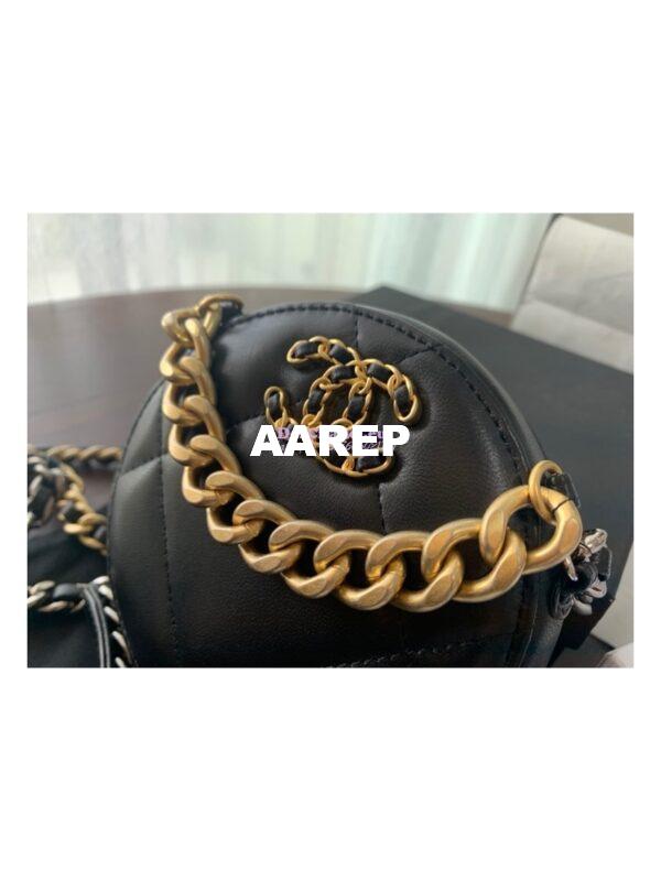 Replica Chanel 19 Clutch With Chain AP0945 Black 2