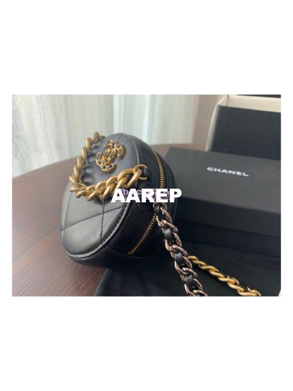 Replica Chanel 19 Clutch With Chain AP0945 Black 4