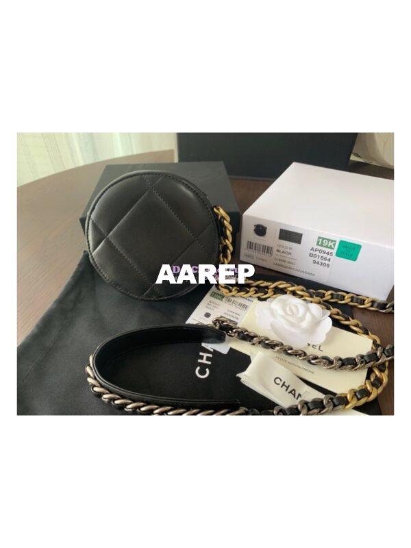 Replica Chanel 19 Clutch With Chain AP0945 Black 6