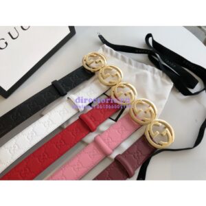 Replica Gucci Signature Belt with GG Buckle 525040