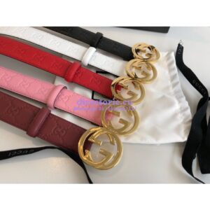 Replica Gucci Signature Belt with GG Buckle 525040 2