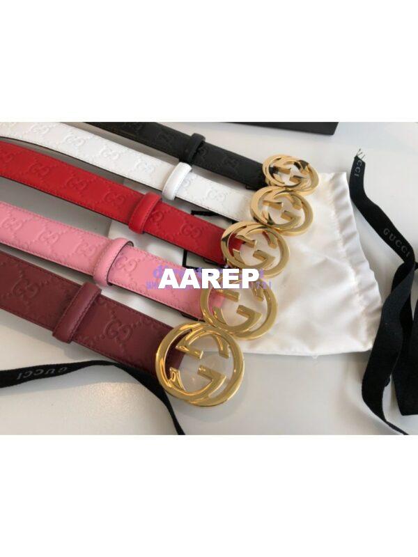 Replica Gucci Signature Belt with GG Buckle 525040 4