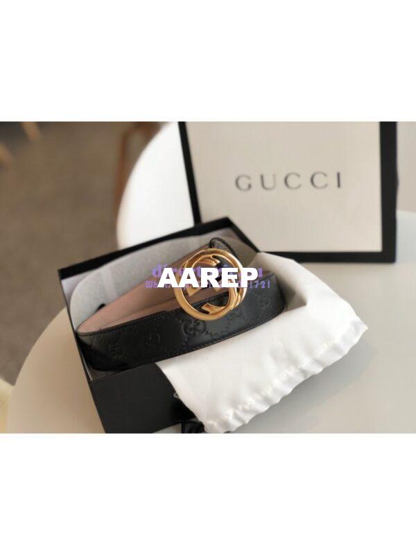 Replica Gucci Signature Belt with GG Buckle 525040 10
