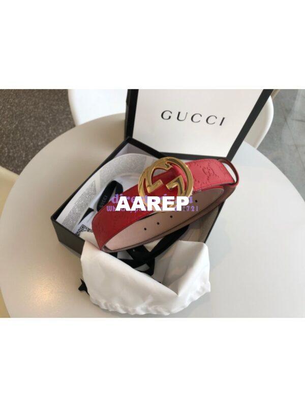 Replica Gucci Signature Belt with GG Buckle 525040 12