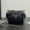 Replica Chanel 24A Maxi Bowling Bag Washed Denim AS4812 2