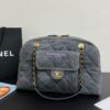 Replica Chanel 24A Maxi Bowling Bag Shiny Aged Calfskin AS4812 2