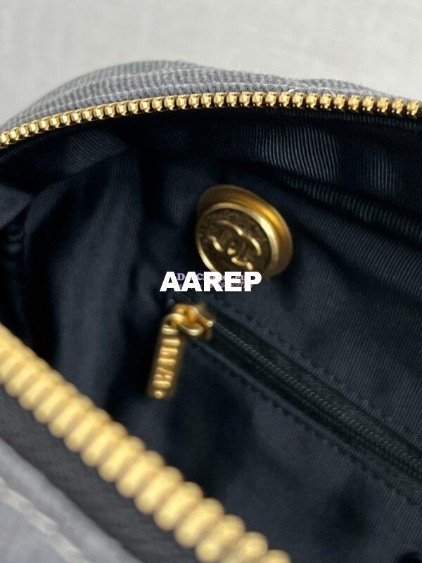 Replica Chanel 24A Bowling Bag Washed Denim AS4905 8