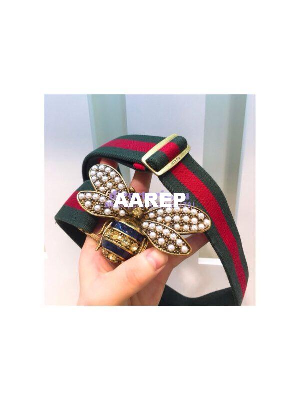 Replica Gucci Web belt with bee 453277 3