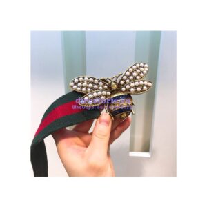 Replica Gucci Web belt with bee 453277 2
