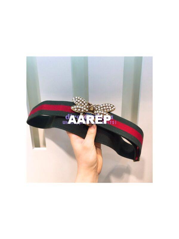 Replica Gucci Web belt with bee 453277 6
