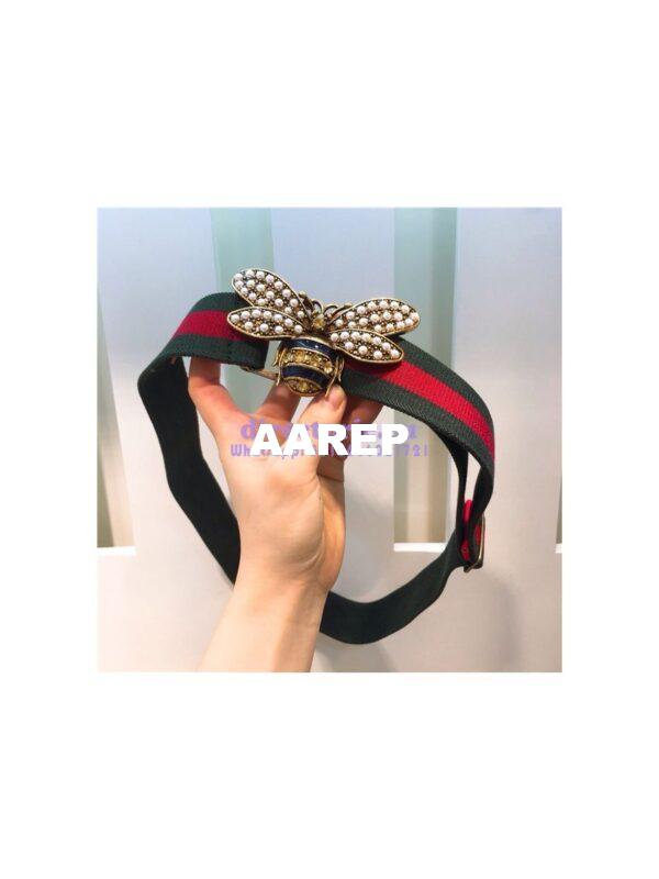 Replica Gucci Web belt with bee 453277 8