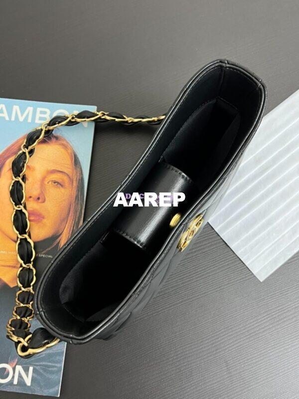 Replica Chanel 24K Lambskin Hobo Bag AS5177 Black 7