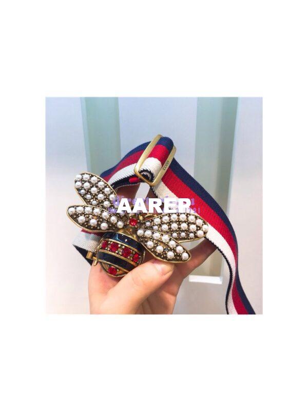 Replica Gucci Web belt with bee 453277 13