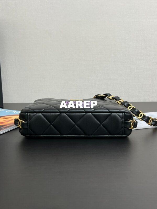 Replica Chanel 24K Lambskin Hobo Bag AS5177 Black 9