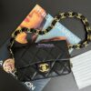 Replica Chanel 24K Lambskin Hobo Bag AS5177 Black