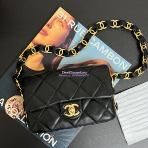 Replica Chanel Small Flap Bag Lambskin AS5174 Black