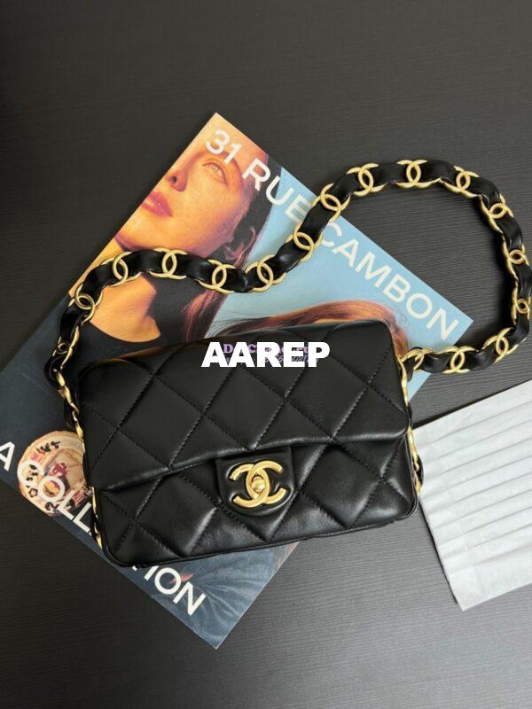 Replica Chanel Small Flap Bag Lambskin AS5174 Black