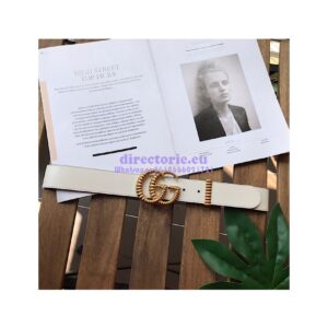Replica Gucci 3.75cm Leather belt with torchon Double G buckle 524105
