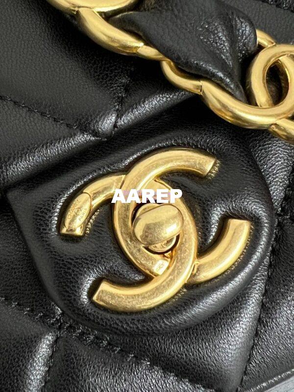Replica Chanel Small Flap Bag Lambskin AS5174 Black 4