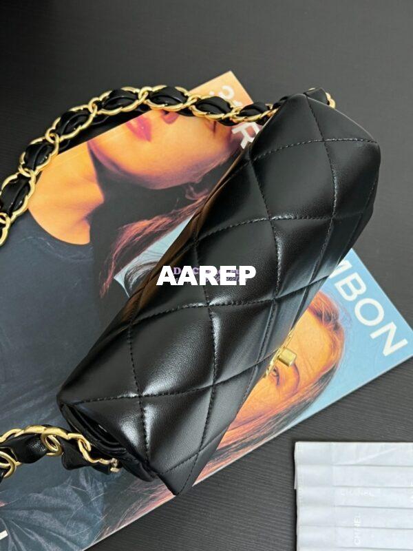 Replica Chanel Small Flap Bag Lambskin AS5174 Black 7