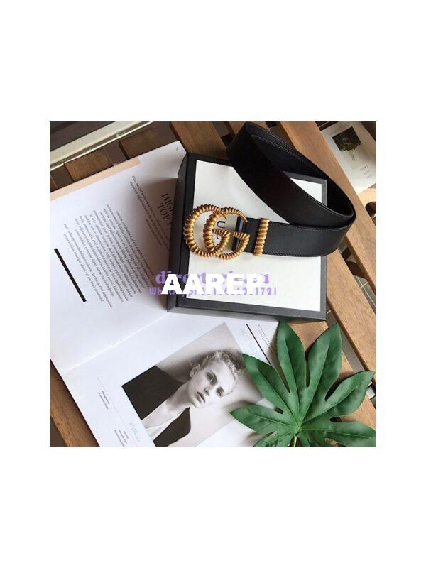 Replica Gucci 3.75cm Leather belt with torchon Double G buckle 524105 6