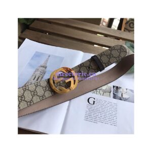 Replica Gucci GG Supreme belt with G buckle 411924
