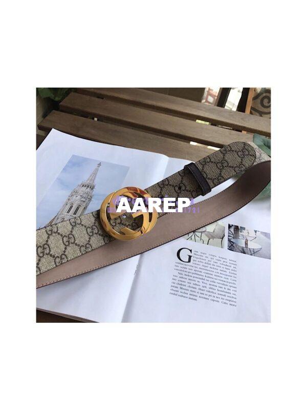 Replica Gucci GG Supreme belt with G buckle 411924