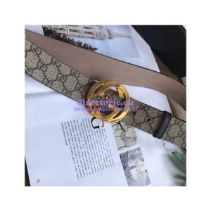 Replica Gucci GG Supreme belt with G buckle 411924 2