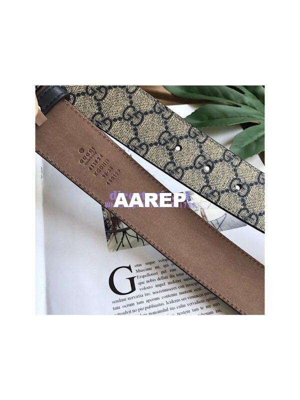 Replica Gucci GG Supreme belt with G buckle 411924 5