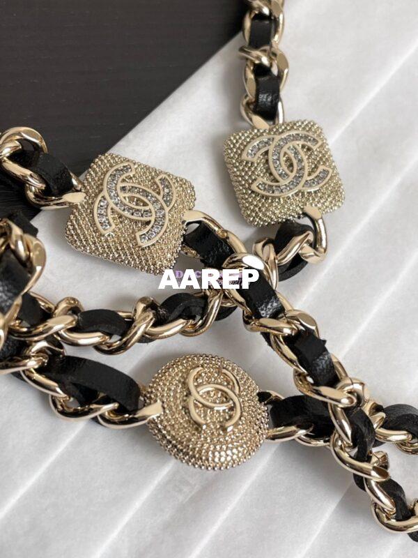 Replica Chanel Clutch with Chain Shiny Lambskin, Diamanté AP3941 4